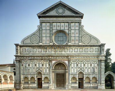 Fassade von Santa Maria Novella, ca. 1458-70 von Leon Battista Alberti